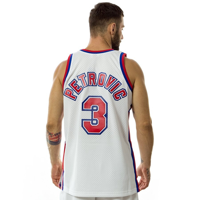 Mitchell and Ness swingman jersey New Jersey Nets Drażen Petrović 1992-93 white
