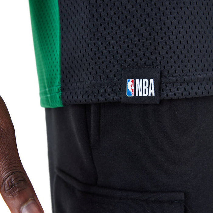 New Era koszulka męska NBA Boston Celtics Arch Graphic Oversized Mesh black-green