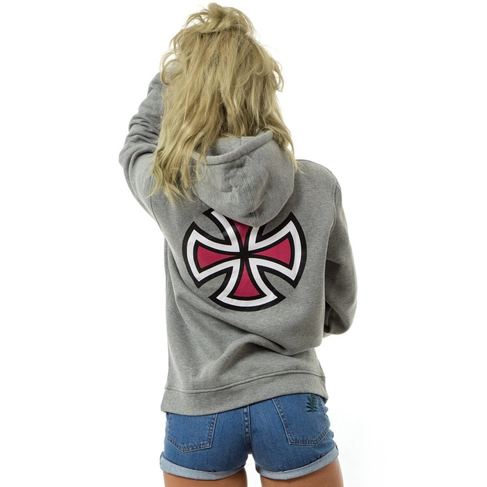 Bluza damska Independent Hood Bar Cross dark grey heather N
