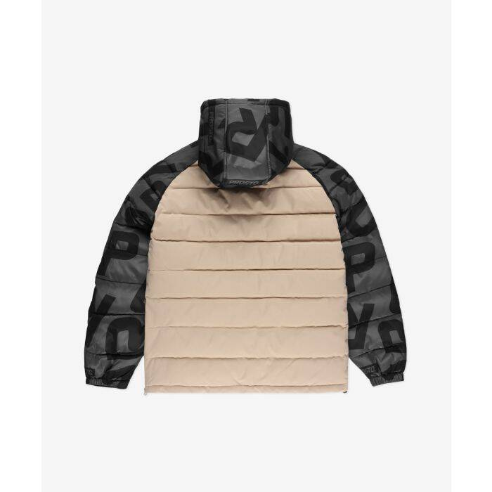 Prosto Klasyk kurtka zimowa męska Puff Anorak beige