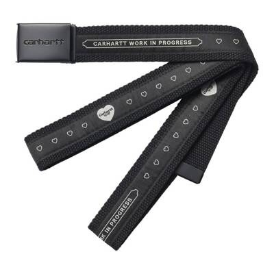 Carhartt WIP Heart Banda Belt jaquard / black