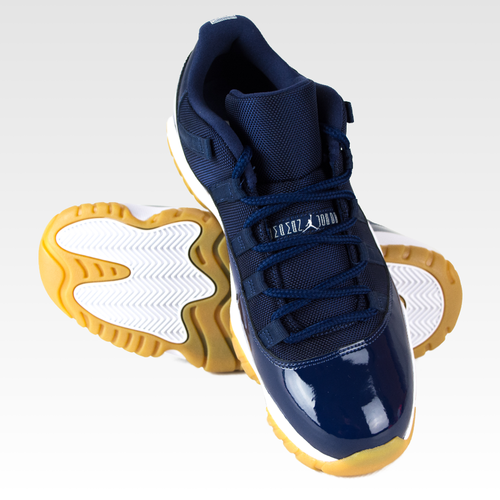 Air Jordan XI Retro Low midnight navy / / white - gum light brown (528895-405)