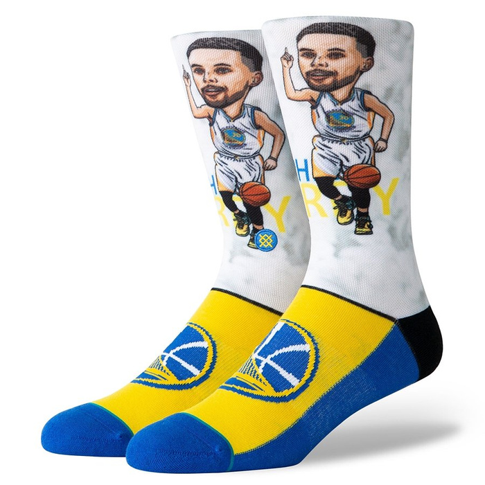 Skarpety Stance socks NBA Stephen Curry Big Head white