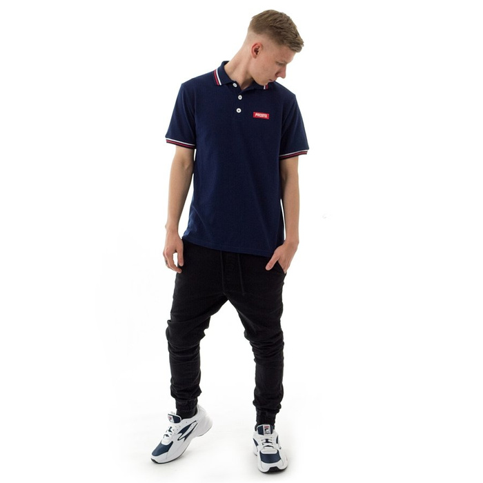 Koszulka męska Prosto Klasyk polo Geeza navy