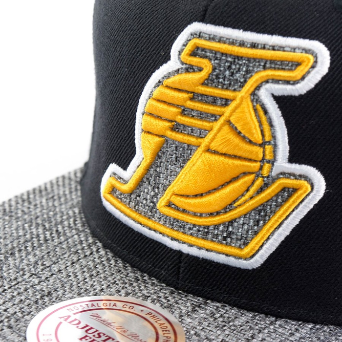 Czapka z daszkiem Mitchell and Ness snapback Woven TC Los Angeles Lakers black