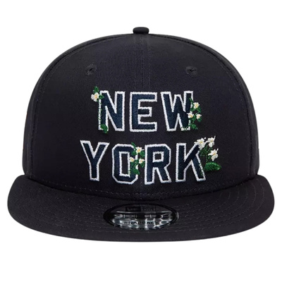 New Era czapka z daszkiem 9FIFTY snapback MLB Flower Wordmark New York Yankees black