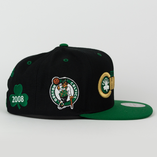 Mitchell and Ness Boston Celtics snapback Championship Pack 2008 Title black / green (V098Z)