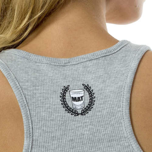 Melanżowe Akcesoria Tekstylne WMNS Tank Top Basic Leopard Grey