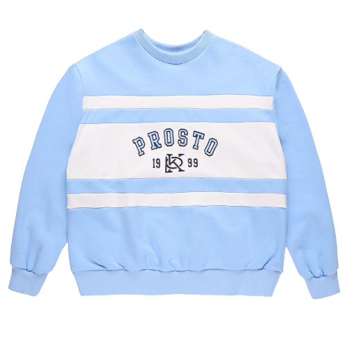 Bluza damska Prosto Klasyk crewneck Revoke light blue