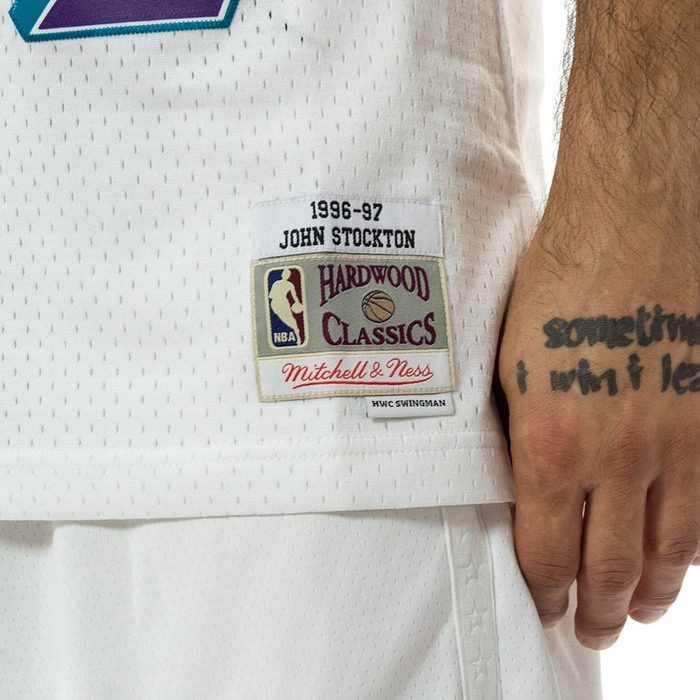 Koszulka męska Mitchell and Ness swingman jersey Utah Jazz John Stockton 1996-97 white