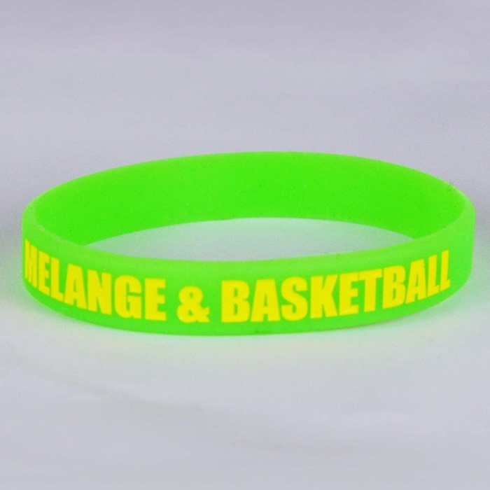 Opaska na rękę MAT Wear Melange&Basketball green / yellow