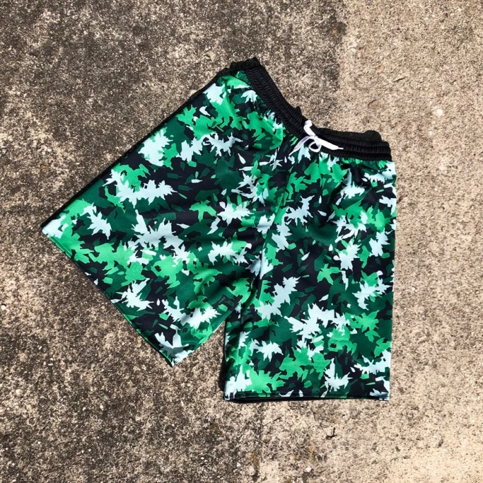 Proton x Melanżowe x Akcesoria Tekstylne x MAT Wear dwustronne męskie spodenki koszykarskie Bottle Camo white / black / camo