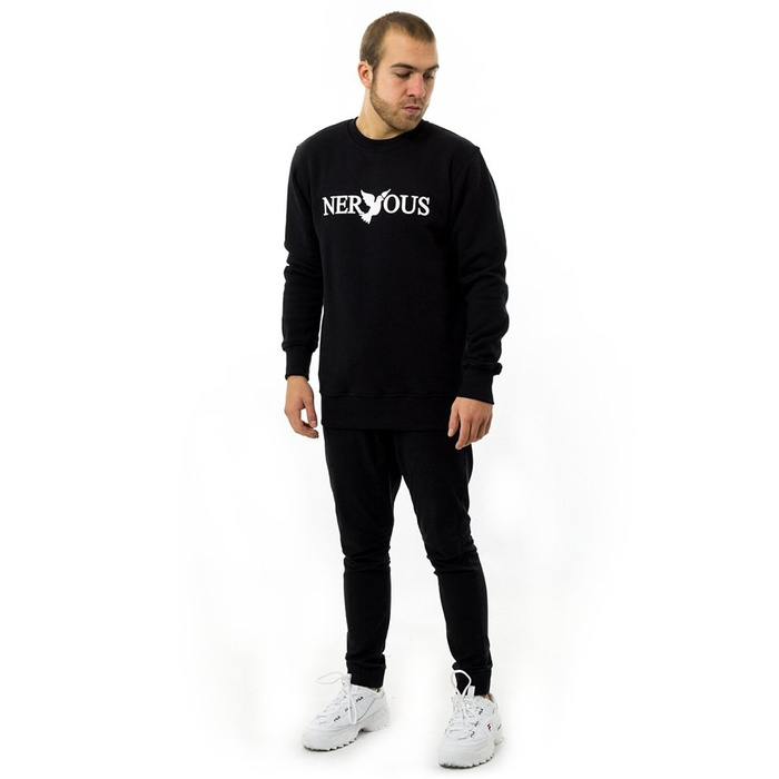 Nervous Bluza męska crewneck FA19 Classic black / white