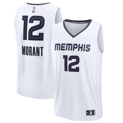 Fanatics koszulka koszykarska Replica Jersey NBA Association Edition Memphis Grizzlies Ja Morant white (kolekcja młodzieżowa)