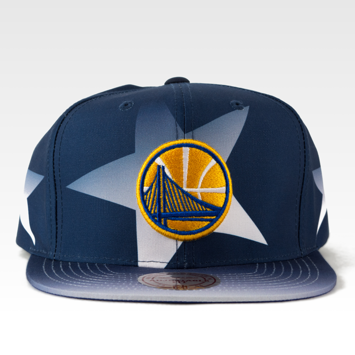 Czapka Mitchell and Ness Golden State Warriors snapback Award ceremony royal / white