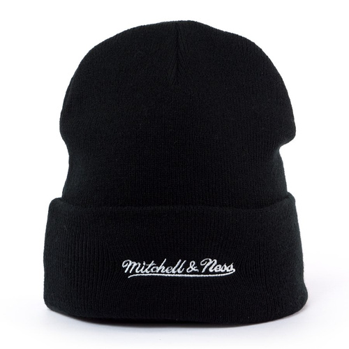 Mitchell and Ness Logo Cuff Knit Carolina Hurricanes black