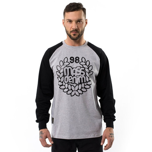 Koszulka męska Mass Denim longsleeve Base Reglan Anniversary light heather grey / black