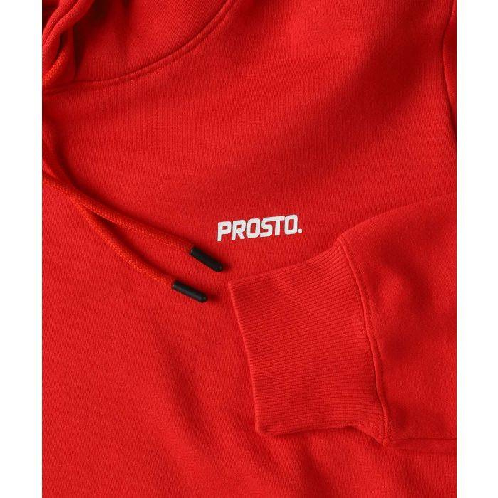 Prosto Klasyk Bluza męska z kapturem hoodie Bassik red