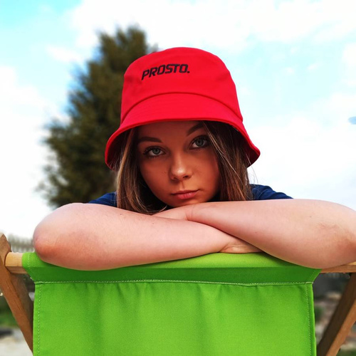 Prosto Klasyk Kapelusz bucket hat Better red