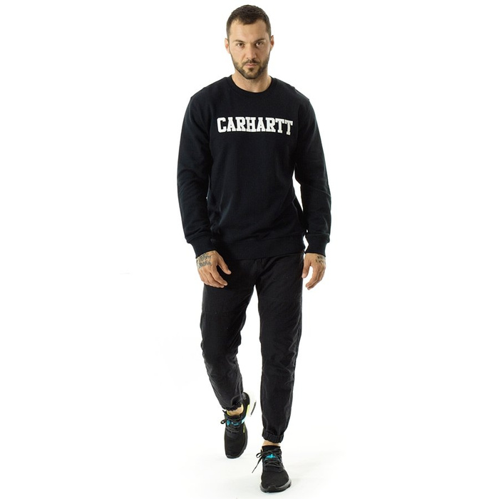 Bluza męska Carhartt WIP crewneck College black / white