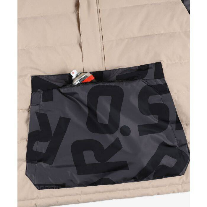 Prosto Klasyk kurtka zimowa męska Puff Anorak beige