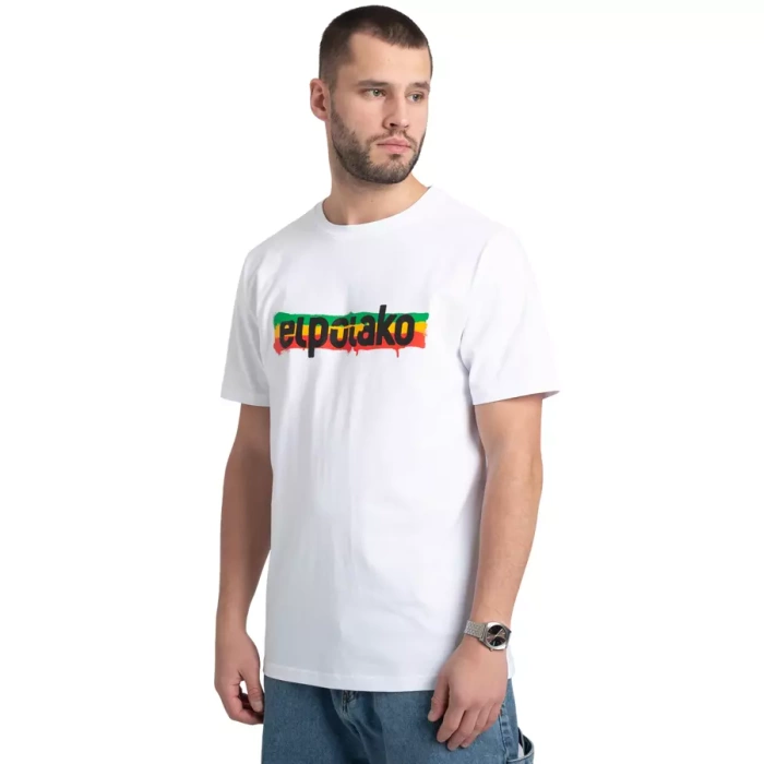El Polako t-shirt Rasta white