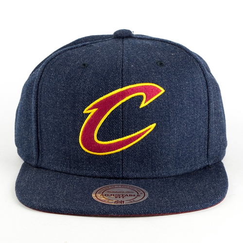 Czapka Mitchell and Ness snapback Team Heather Cleveland Cavaliers navy