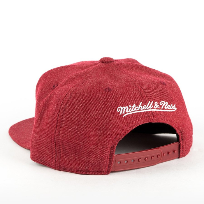 Czapka Mitchell and Ness snapback Team Heather Miami Heat burgundy