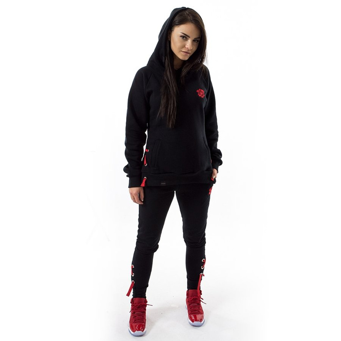 Bluza damska Jungmob hoody Rose String black