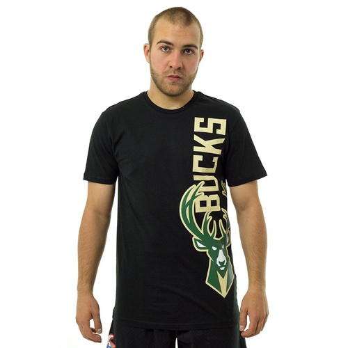 New Era t-shirt NBA Team Vertical Logo Milwaukee Bucks black