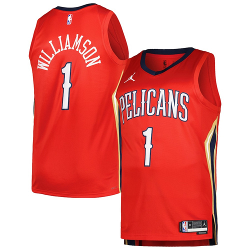 Jordan Swingman Jersey NBA Statement Edition New Orleans Pelicans Zion Williamson red (youth collection)