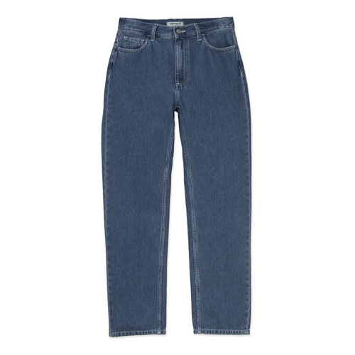 Carhartt WIP spodnie jeansowe damskie W' Mita Pant Maverick blue stone washed 