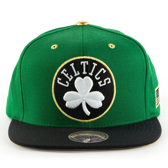 Czapka z daszkiem Mitchell and Ness snapback Gold Tip Boston Celtics green / black / gold