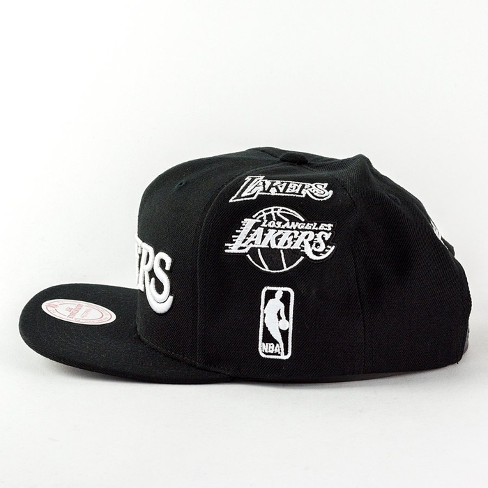 Mitchell and Ness snapback Team Logo History Los Angeles Lakers black