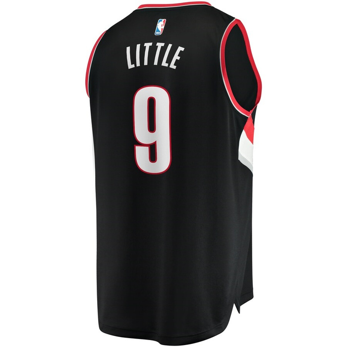 Fanatics Replica Jersey NBA Icon Edition Portland Trail Blazers Nassir Little black