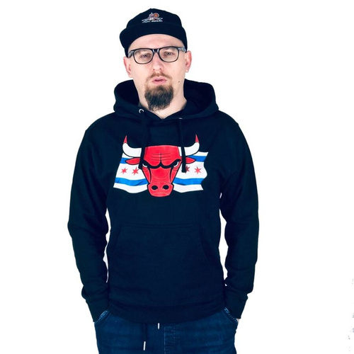 Fanatics sweatshirt hoody NBA Team Stars Chicago Bulls black