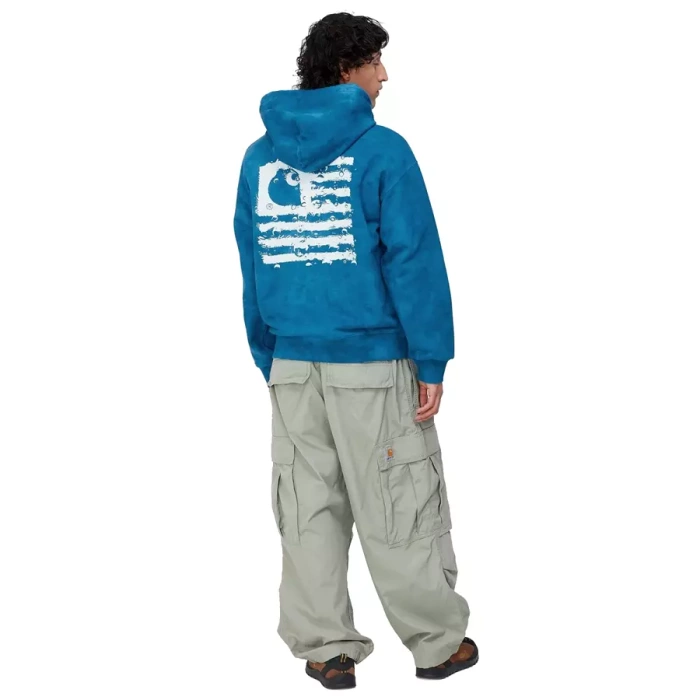 Carhartt WIP sweatshirt Hooded Chromo Sweat white / amalfi chromo