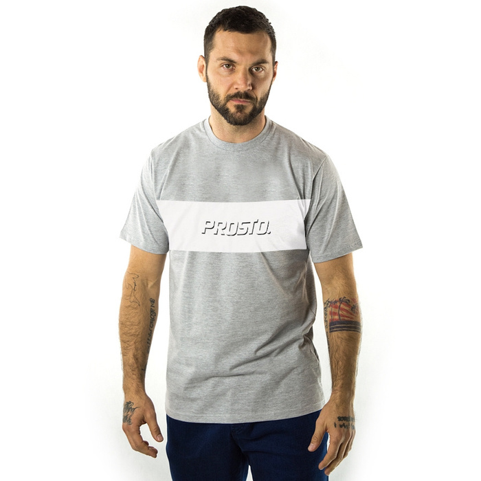 Koszulka męska Prosto Klasyk t-shirt Ruzd grey