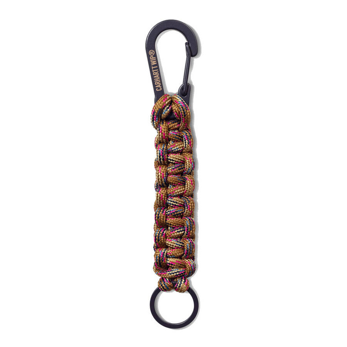 Carhartt WIP przywieszka do kluczy karabińczykiem Tour Cord Keychain hamilton brown