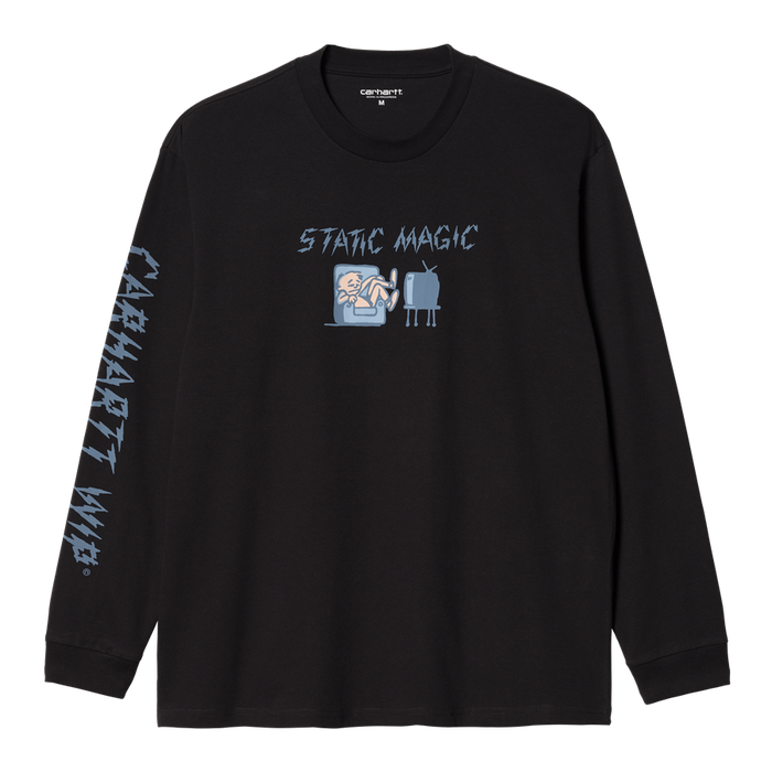 Carhartt WIP longsleeve Static Magic black