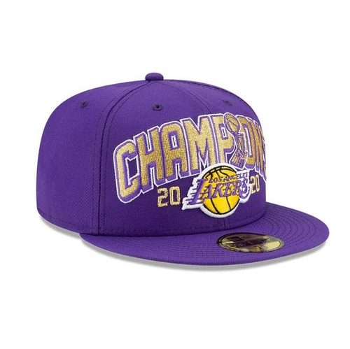 New Era fitted cap Los Angeles Lakers 59FIFTY 2020 NBA Finals Champions Fitted Hat purple