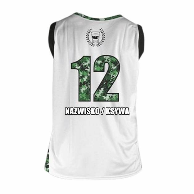 Proton x Melanżowe Akcesoria Tekstylne x MAT Wear Reversible Jersey & Shorts Bottle Camo white / black / camo