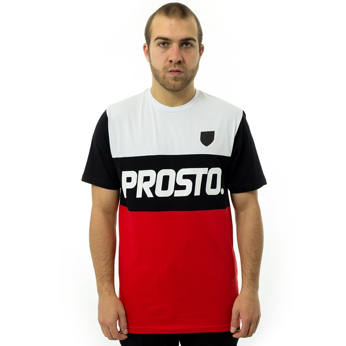 Koszulka męska Prosto Klasyk t-shirt Reyal white / red / black