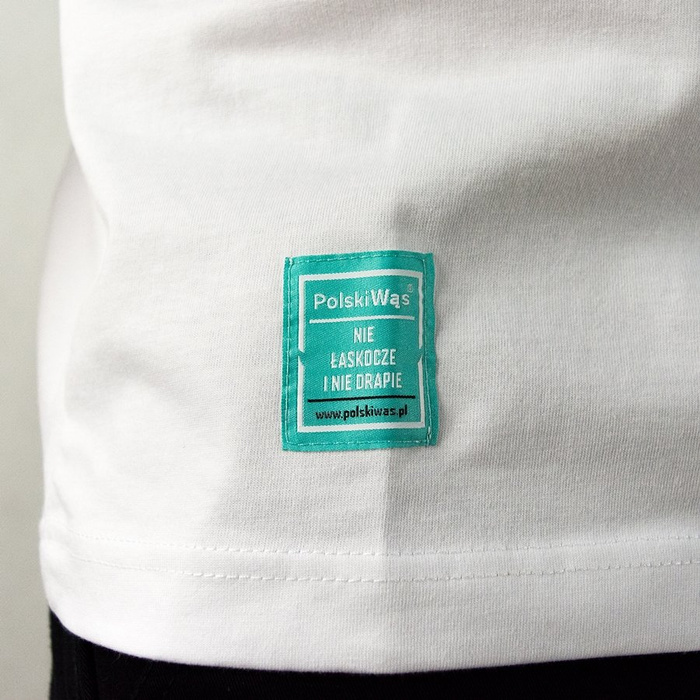 Koszulka Polski Wąs t-shirt Optyk Badanie white