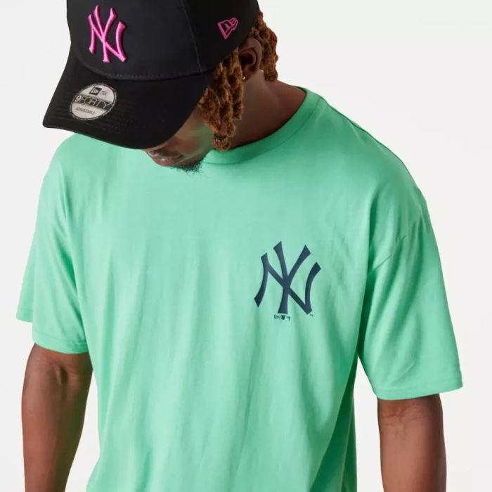 Koszulka męska New Era t-shirt MLB Oversized New York Yankees turquoise