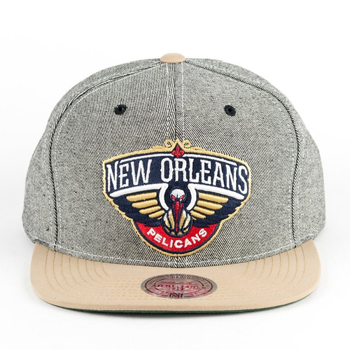 Mitchell and Ness snapback Denim Khaki New Orleans Pelicans denim