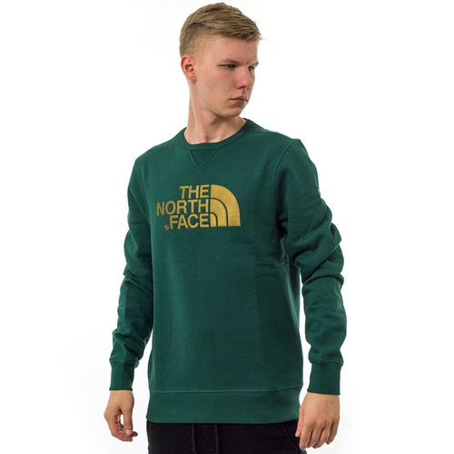 The North Face sweatshirt crewneck Drew Peak Crew night green (T92ZWRN3P)