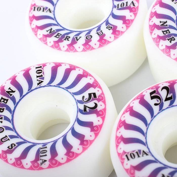 Nervous wheels Swirl 101A Conical white 4szt. (52mm)