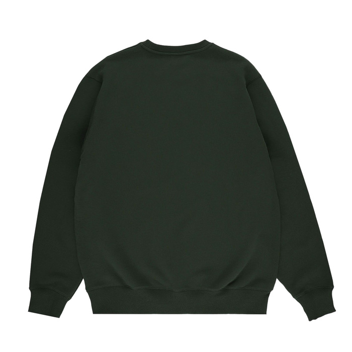 Prosto Klasyk bluza męska Crewneck Base dark green