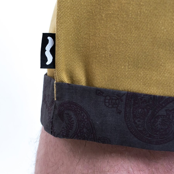 Szorty Polski Wąs chino shorts PW Pattern honey